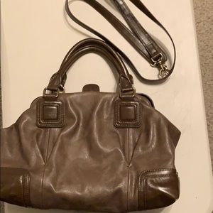 Bronze satchel purse